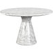 Shelburne 47 X 29.75 inch Marble Look / White Outdoor Dining Table